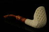 Cobra Deep Lattice Block Meerschaum Pipe with custom case 11448