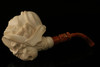 Meerschaum Pipe - Pirate Skull by I. Baglan with custom case 11501