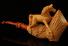 Horse Lovers Meerschaum Pipe Carved by Kenan with custom case 12002