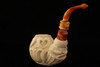 Christmas Ball Meerschaum Pipe by I. Baglan with custom CASE 12012