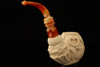 Christmas Ball Meerschaum Pipe by I. Baglan with custom CASE 12012