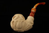 Christmas Ball Meerschaum Pipe by I. Baglan with custom CASE 12012