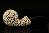 IMP Meerschaum Pipe - Chocolate Chip Apple - Hand Carved with custom case i2081