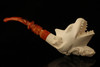 Baby Shark Meerschaum Pipe Carved by I. Baglan with custom case 12270