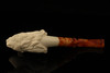 Baby Shark Meerschaum Pipe Carved by I. Baglan with custom case 12270