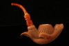 Sea Lion Meerschaum Pipe Carved by I. Baglan with custom case 12336