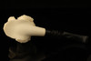 Yorkshire Terrier Hand Carved Block Meerschaum Pipe by Kenan with custom case 12462