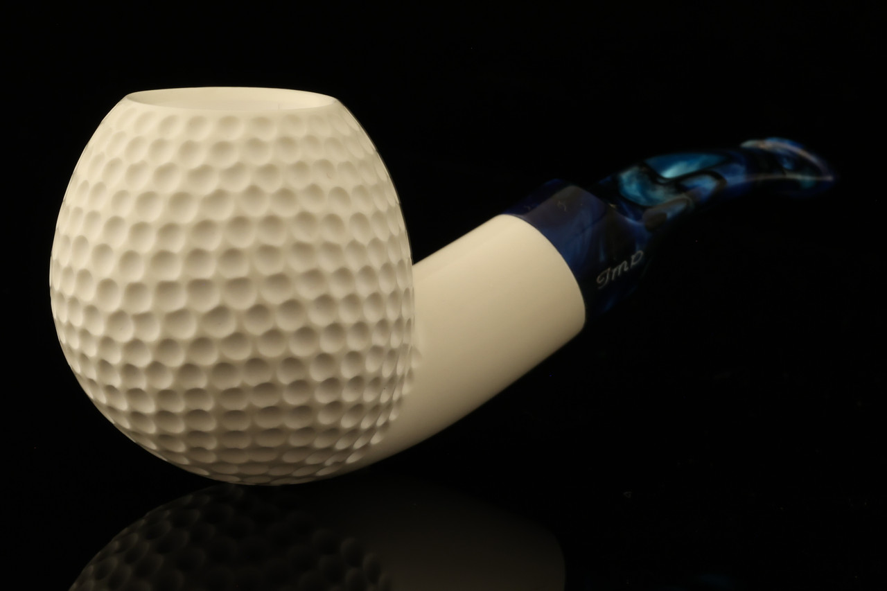 IMP Meerschaum Pipe Nosewarmer Apple Hand Carved with case