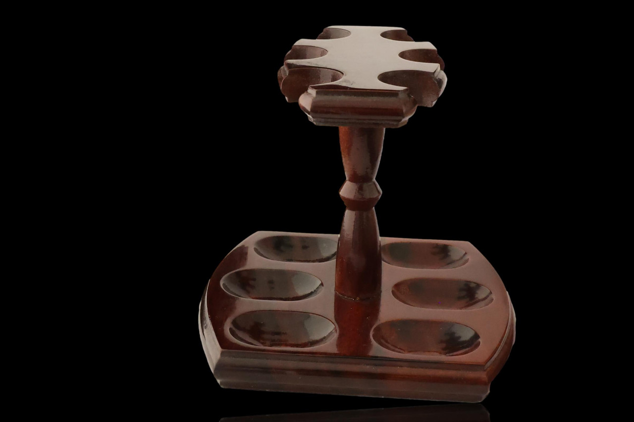 Wood 6 Pipe Rack Holds up to 6 smoking pipes