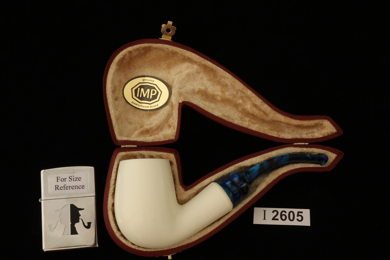 IMP Meerschaum Pipe Tulsa Hand Carved with fitted case