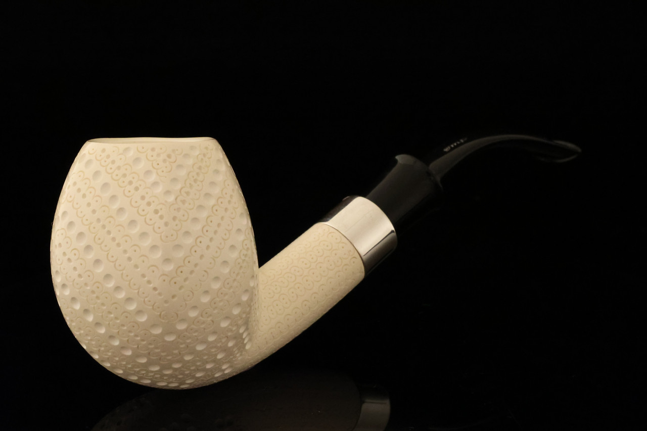 IMP Meerschaum Pipe - Yildiz - Hand Carved 9 mm Filter Pipe with case