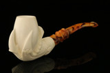 srv - Eagle's Claw Block Meerschaum Pipe with fitted case M4068