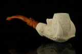 srv - Lattice Eagle's Claw Block Meerschaum Pipe with fitted case M4069