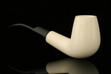 srv Premium - Bent Billiard Block Meerschaum Pipe by Tekin with fitted case M4075