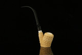 srv Premium - Deluxe Self Sitter Churchwarden by Tekin Block Meerschaum Pipe by Tekin with case M4095