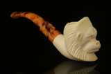 srv - Gorilla Block Meerschaum Pipe with fitted case M4141