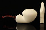 IMP Meerschaum Pipe - Orca - RC Reverse Calabash with pocket case and tamper i2702