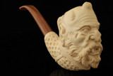 srv - Satyr Hand Block Meerschaum Pipe with fitted case 15809