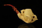 srv - Eagle's Claw Block Meerschaum Pipe with fitted case M4690