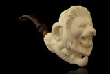 srv - Lion in Claw a Meerschaum Pipe with fitted case 15831