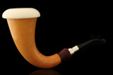srv Premium - Jumbo Natural 9 mm Filter Gourd Calabash Meerschaum Pipe with case 15858