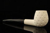 srv Premium - Lattice Prince Block Meerschaum Pipe with fitted case 15862