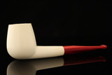 srv - Billiard Block Meerschaum Pipe with fitted case 15863