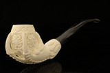 srv Premium - Deluxe Eagle's Claw Block Meerschaum Pipe with case 15874