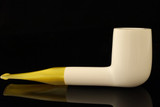 srv Premium - Self-sitter Billiard Block Meerschaum Pipe with fitted case 15875