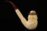 F. Baki - Topkapi - srv Meerschaum Pipe Carved by Fikri Baki with case 15860