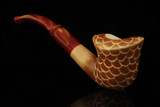 srv - Fisherman"s Pipe Block Meerschaum Pipe with fitted case M4703