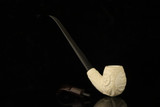 srv Premium - USN US Navy Churchwarden Dual Stem Meerschaum Pipe with case M4748
