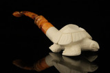 srv - Turtle Block Meerschaum Pipe with fitted case M4756