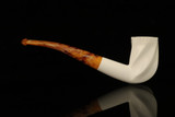 srv - Swirl Block Meerschaum Pipe with fitted case M4762