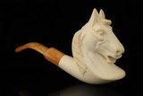 srv Premium - Horse Block Meerschaum Pipe with fitted case M4768
