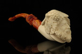 srv - Laughing Bacchus Block Meerschaum Pipe with fitted case M4824