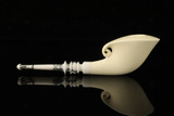 srv - Carver's Choice Freehand Block Meerschaum Pipe by Kenan with fitted case M4839
