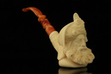 srv - Autograph Series Deluxe Sultan Block Meerschaum Pipe with fitted case M4842