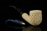 srv - USN US Navy Dual Steam Block Meerschaum Pipe with fitted case M4845