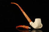 srv - Eagle's Claw Churchwarden Dual Stem Meerschaum Pipe with case M4877