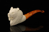 Bear Block Meerschaum Pipe with pouch M4914
