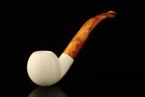 Apple Block Meerschaum Pipe with pouch M4924