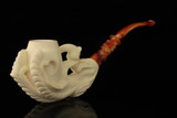 srv - Eagle's Claw Block Meerschaum Pipe with fitted case M4941