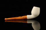 srv - Devil Anse Block Meerschaum Pipe with fitted case M4973