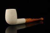 srv - Billiard Block Meerschaum Pipe with fitted case M4981