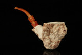 srv - Natural Raw Block Meerschaum Pipe with fitted case M4999