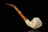 srv - Eagle's Claw Churchwarden Block Meerschaum Pipe with fitted case M5054