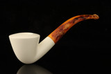 srv - Dublin Block Meerschaum Pipe with fitted case M5068