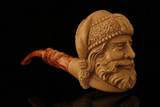 srv - Santa Claus Block Meerschaum Pipe with fitted case M5127