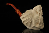 srv - Self Sitter Giant Dragon Block Meerschaum Pipe with fitted case M5153